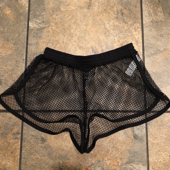 fishnet swim shorts